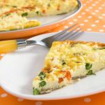 **Slow Cooker Fresh Vegetable & Three Cheese Frittata