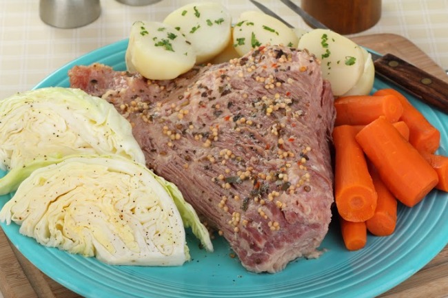 **Slow Cooker Corned Beef Brisket and Cabbage