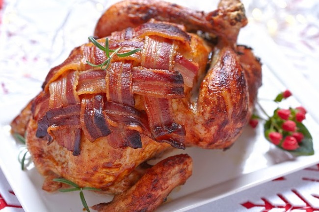 **Turkey Wrapped in Bacon