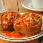 **Slow Cooker Stuffed Green Peppers