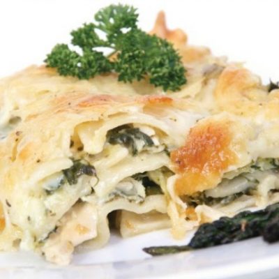 **Slow Cooker Crab & Spinach Lasagna