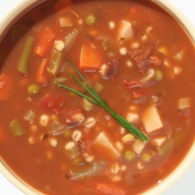 **Slow Cooker Vegetable and Barley Soup