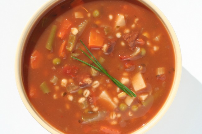 **Slow Cooker Vegetable and Barley Soup