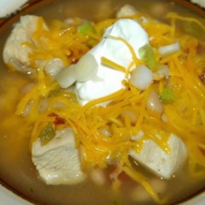 Slow Cooker White Chicken Chili