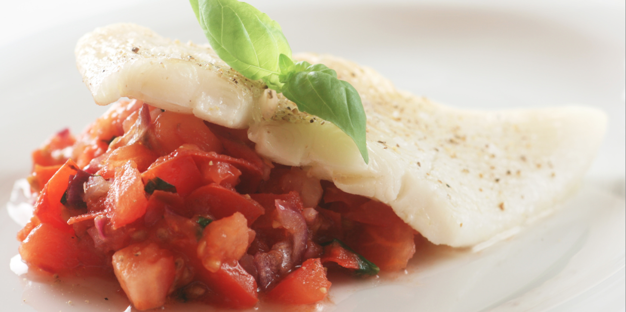 Slow Cooker Halibut with Tomato Lime Tapenade* *