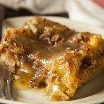 **Slow Cooker Maple Glazed Pumpkin Bread Pudding