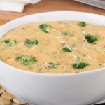 **Slow Cooker Broccoli Three Cheese Soup