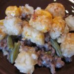 Crock Pot Bean and Tator Tot Casserole