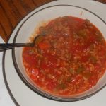 Cock Pot Stuffed Pepper Stew