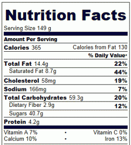 Crock Pot Mud Cake Nutrition