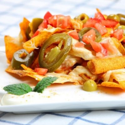 **Slow Cooker Chicken Nachos