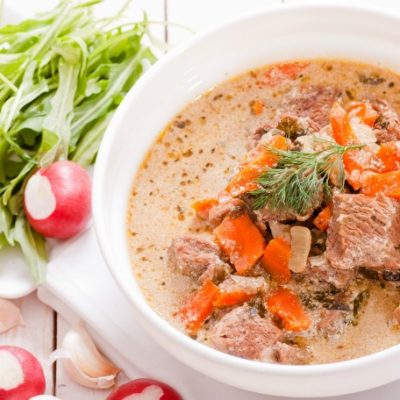 ** Slow Cooker Lemon Herb Veal Stew