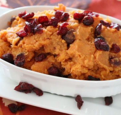 ** Slow Cooker Cranberry Sweet Potatoes