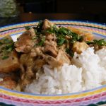 Slow Cooker Green Curry Pork and Coconut