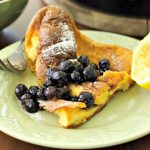 **Slow Cooker Lemon Blueberry Pancake