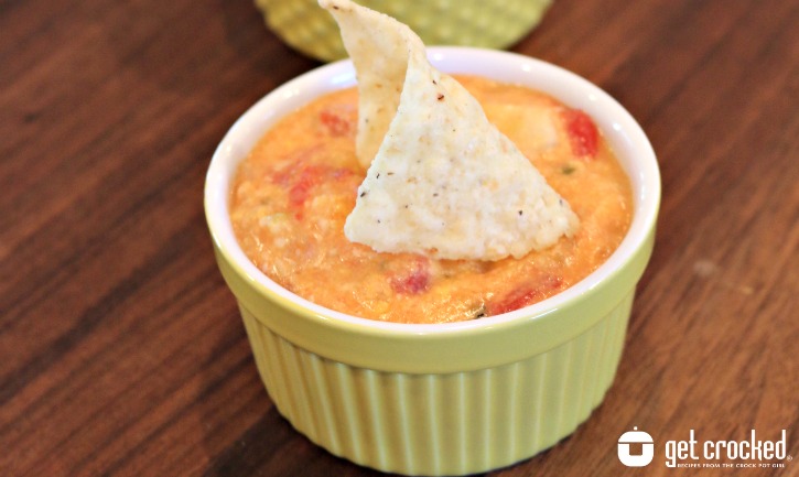 Slow Cooker Cheesy Mexican Fondue **