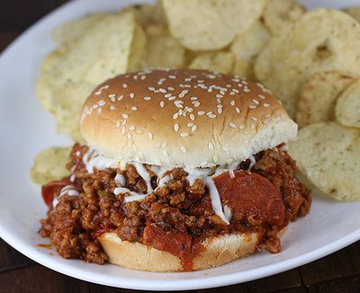 Crock Pot Pizza Sloppy Joes