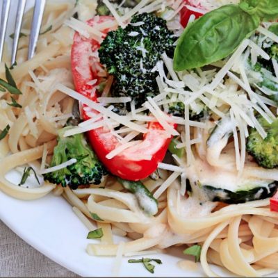 Slow Cooker Pasta Primavera