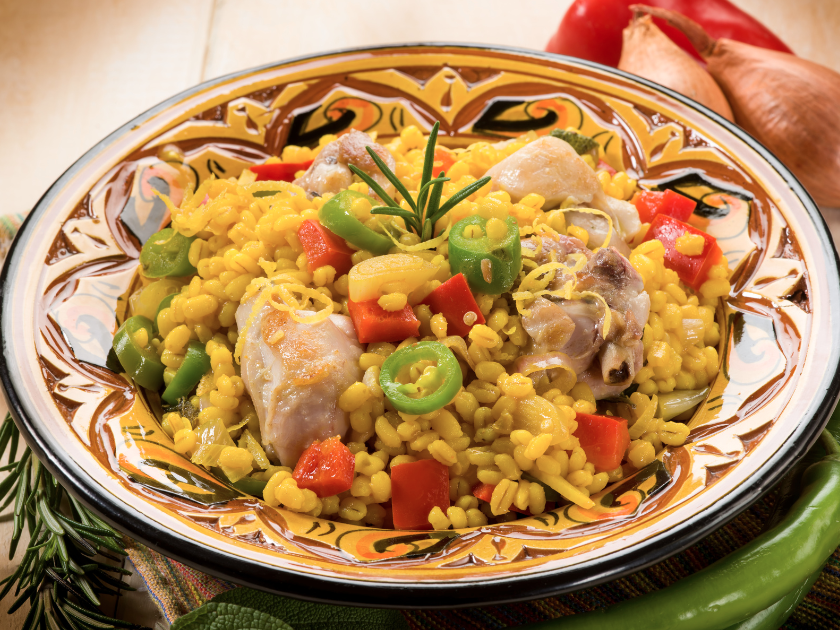 Slow Cooker Chicken and Sausage Paella **