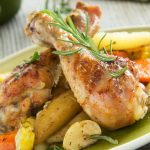 Slow Cooker Chicken Thighs or Legs with Potatoes and Carrots