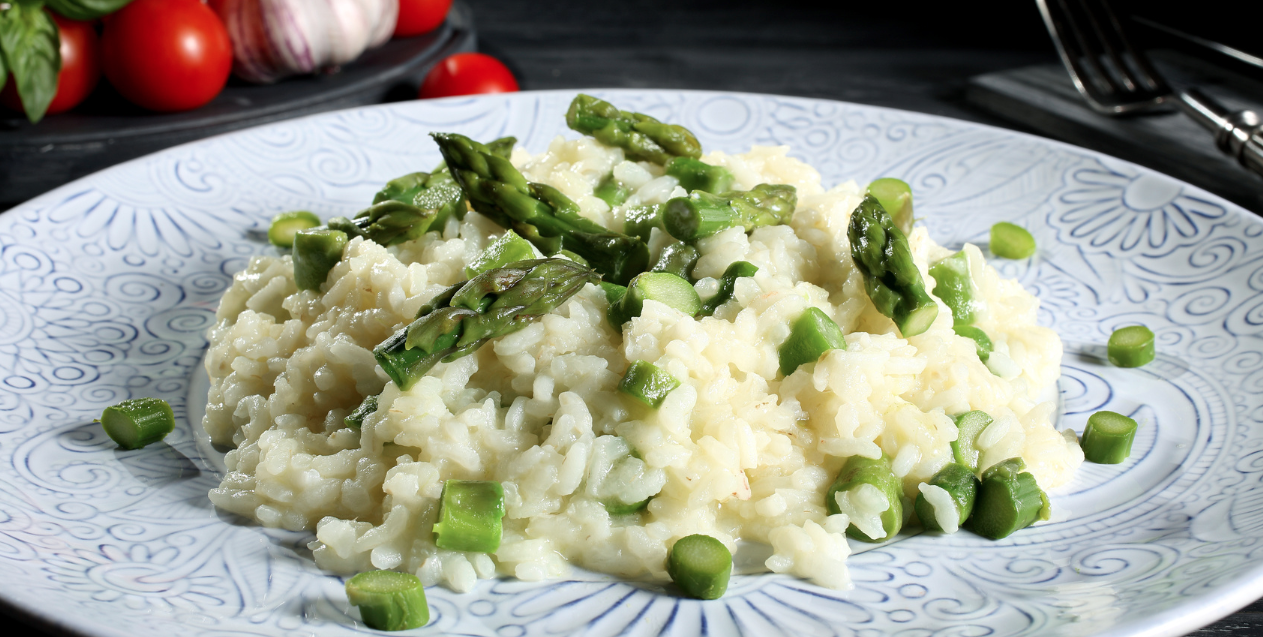 **Slow Cooker Asparagus and Fennel Risotto
