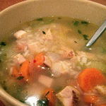 Slow Cooker Lemon Chicken and Rice Soup