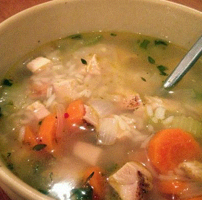 Slow Cooker Lemon Chicken and Rice Soup