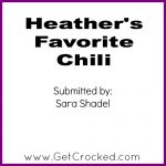 Heather's Favorite Chili