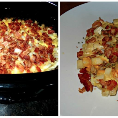 Slow Cooker Cluck and Murphy Breakfast Casserole * *