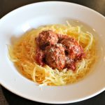 ** Slow Cooker Spaghetti Squash & Meatballs